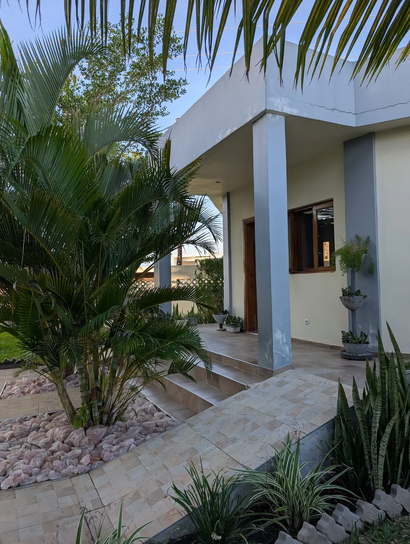 House entrance and facilities