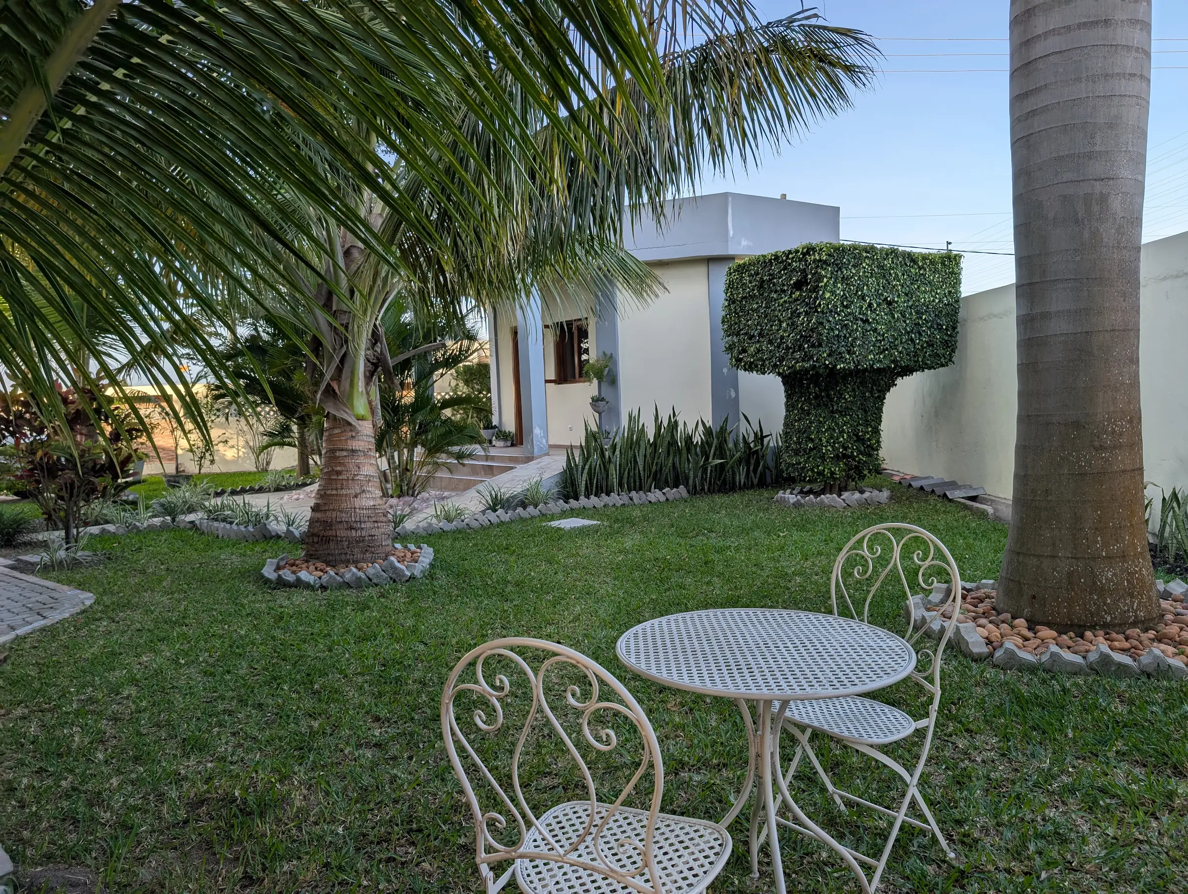 Garden patio area